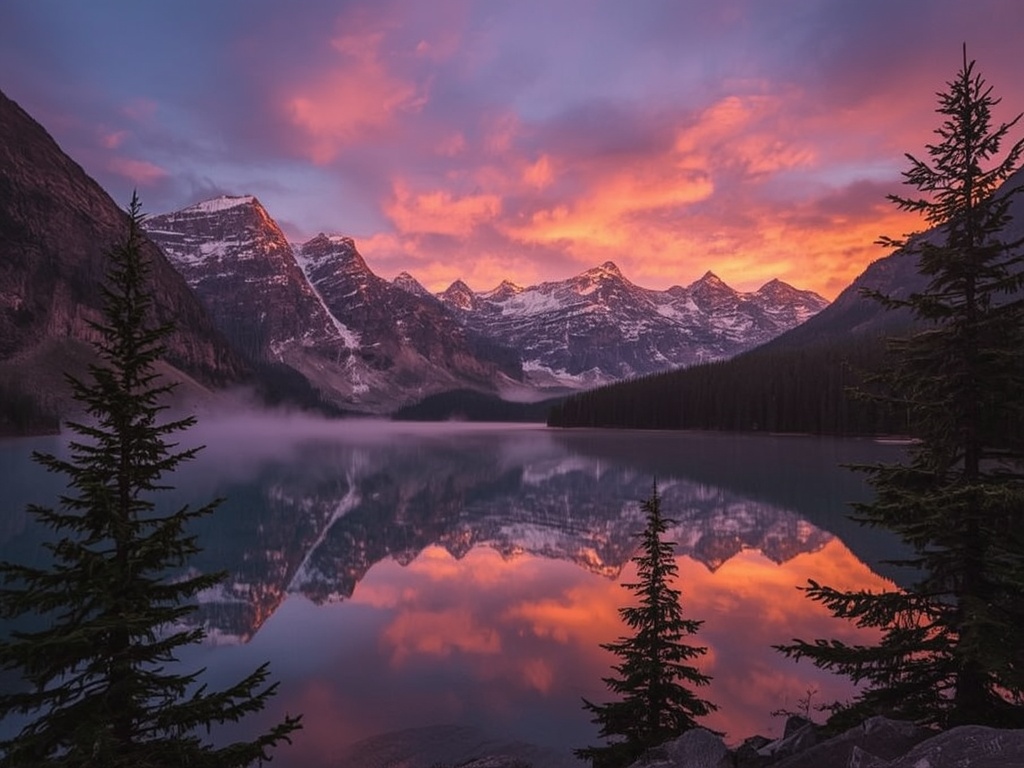 Alpine Dawn Reflection