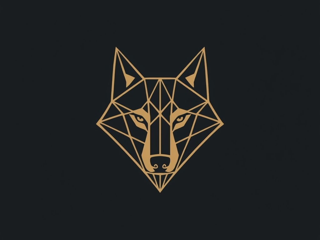Angular Wolf: Geometric Logo