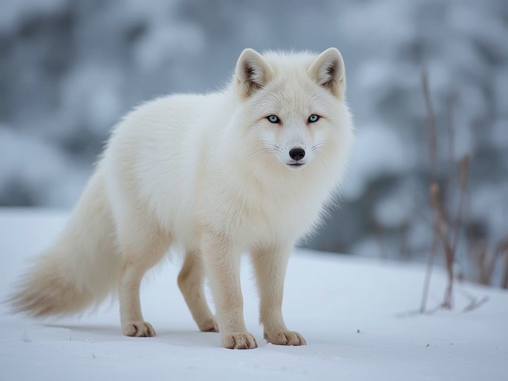 Arctic Fox in Winter Wonderland