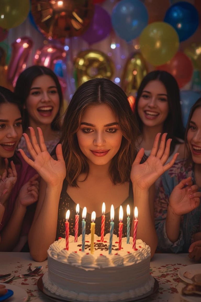 Birthday Glow: Candles and Joy