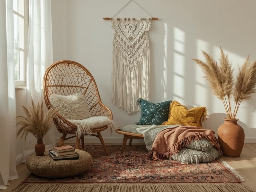 Boho Serenity: A Cozy Corner Oasis