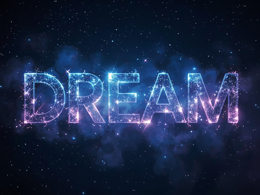 Celestial Dreamscape Typography