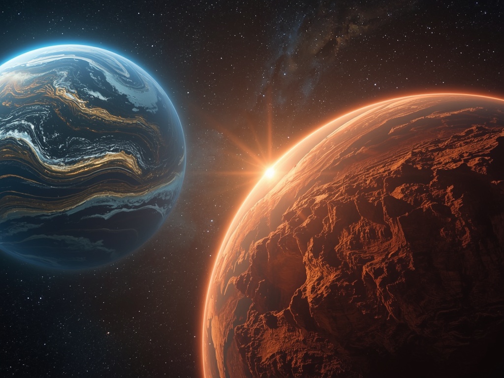 Celestial Embrace: The Dual-Planet Waltz
