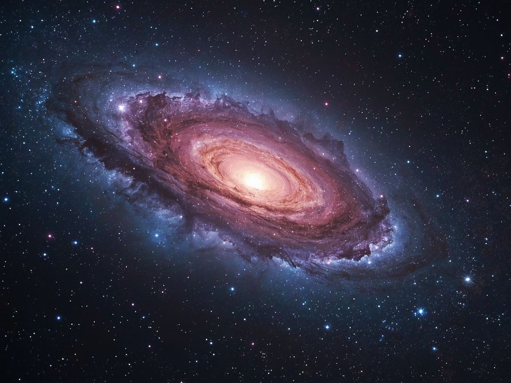 Celestial Symphony: The Heart of a Spiral Galaxy