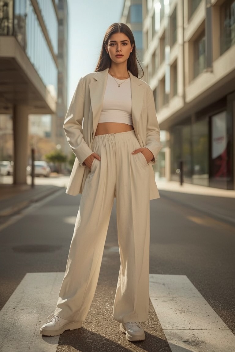 Chic City Style: Effortless Neutral Layers
