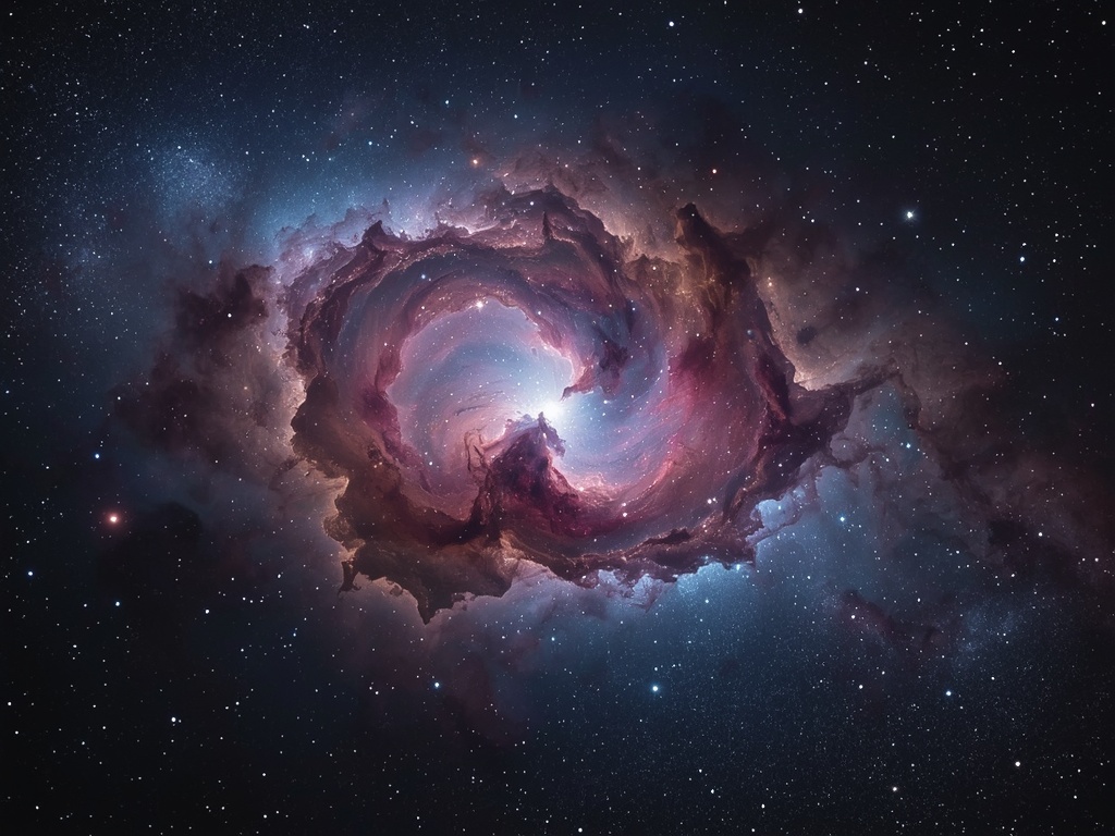 Cosmic Veil: A Nebula's Embrace
