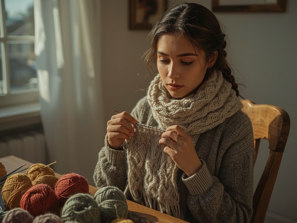 Cozy Knitting Afternoon