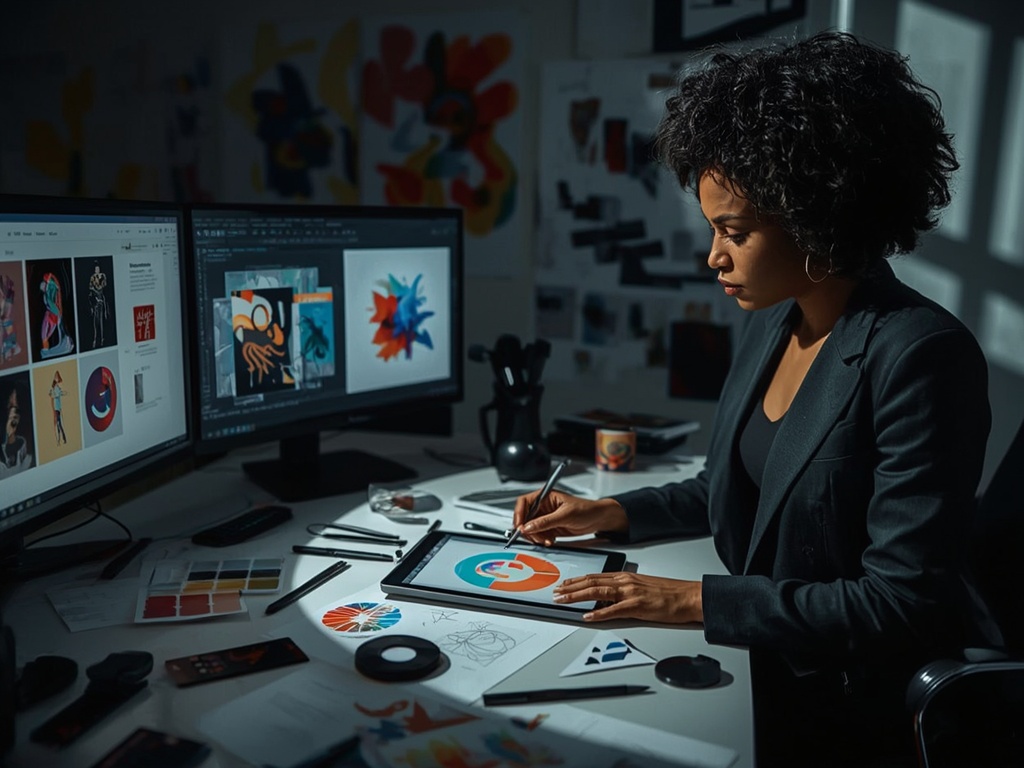 Creative Chaos: The Modern Graphic Designer's Studio