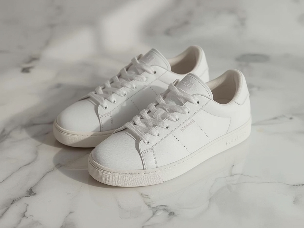 Crisp Canvas: Minimalist Sneaker Elegance
