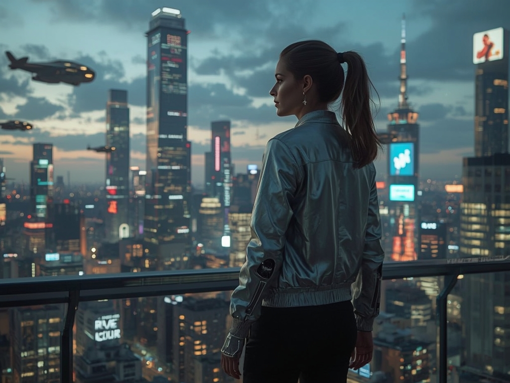 Cyberpunk Dawn: Neon Horizon