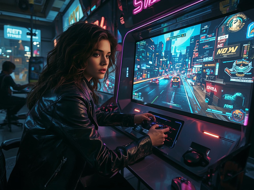 Cyberpunk Gaming Sanctuary