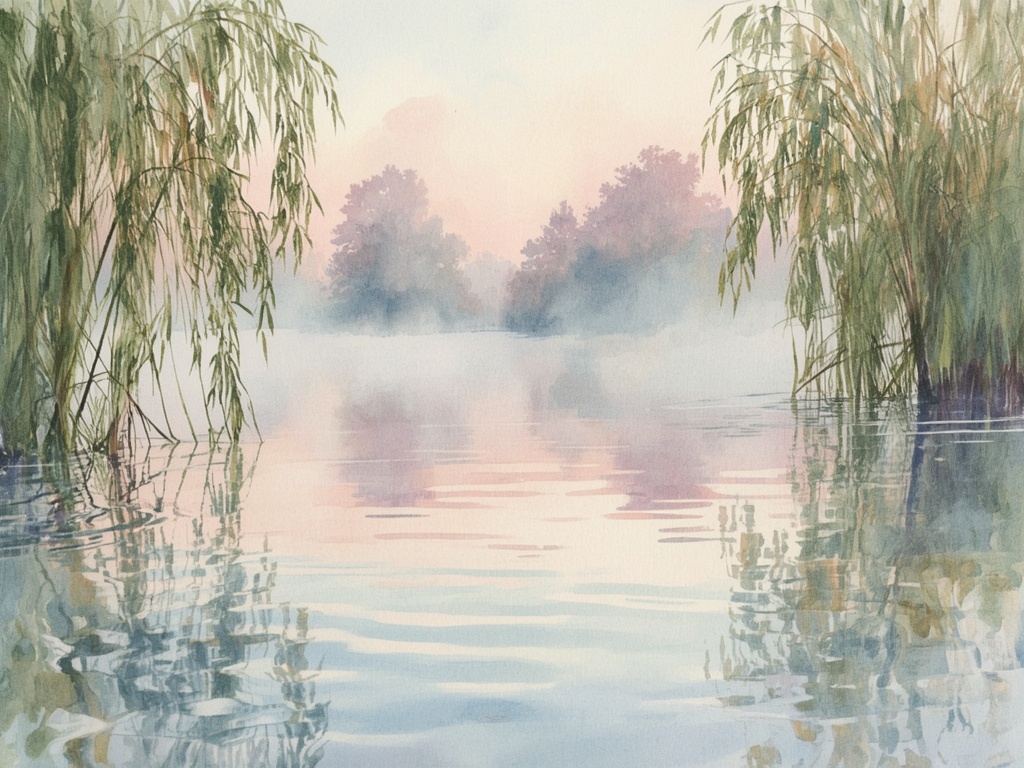 Dawn Mist on Lake Serenity