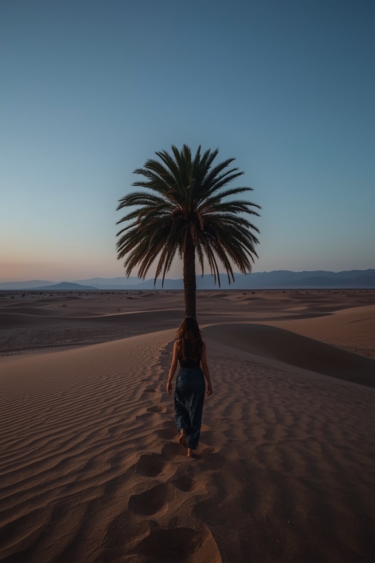 Desert Dawn, Solitude and Contemplation