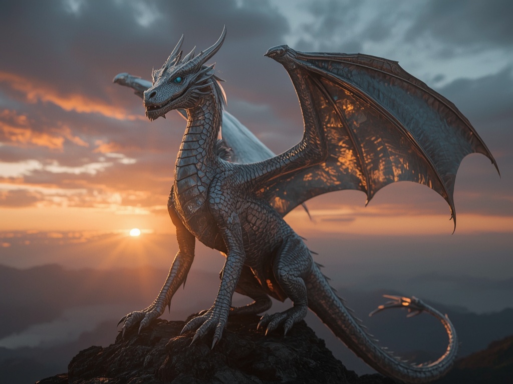 Dragon's Sunset Majesty