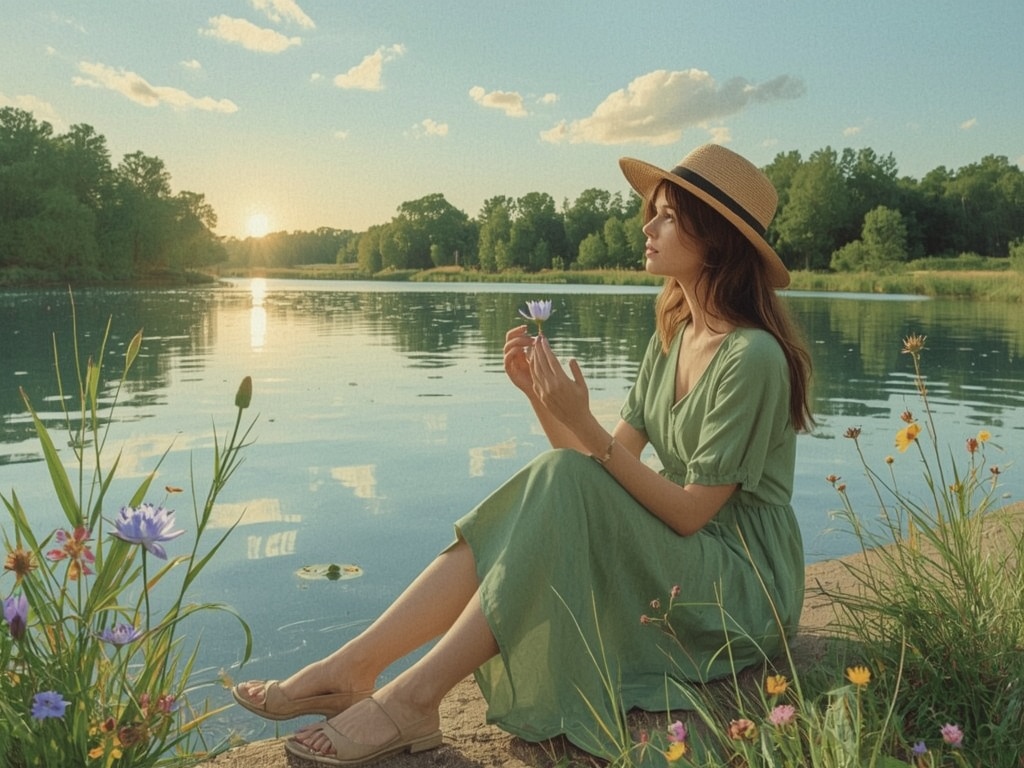 Dreamy Afternoon by the Lake