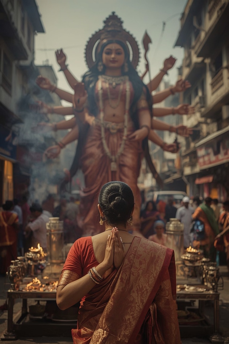 Durga Puja Devotion in Kolkata