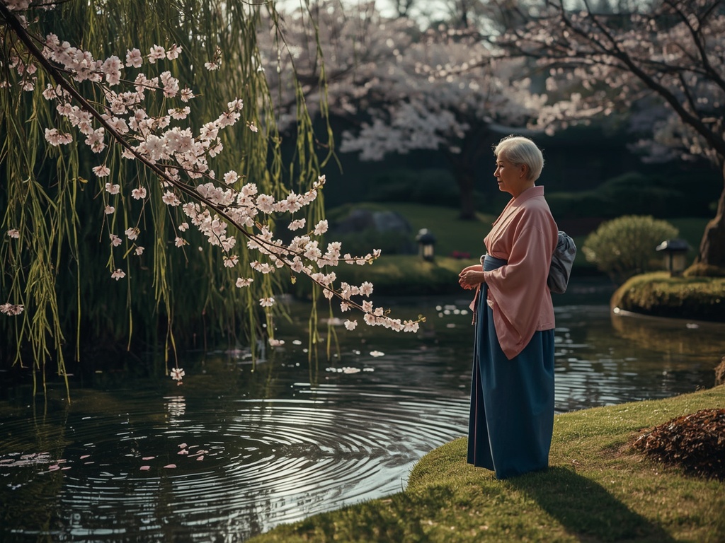 Early Morning in the Japanese Garden