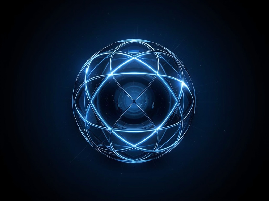 Eclipse Nexus: Metallic Abstract Logo Design