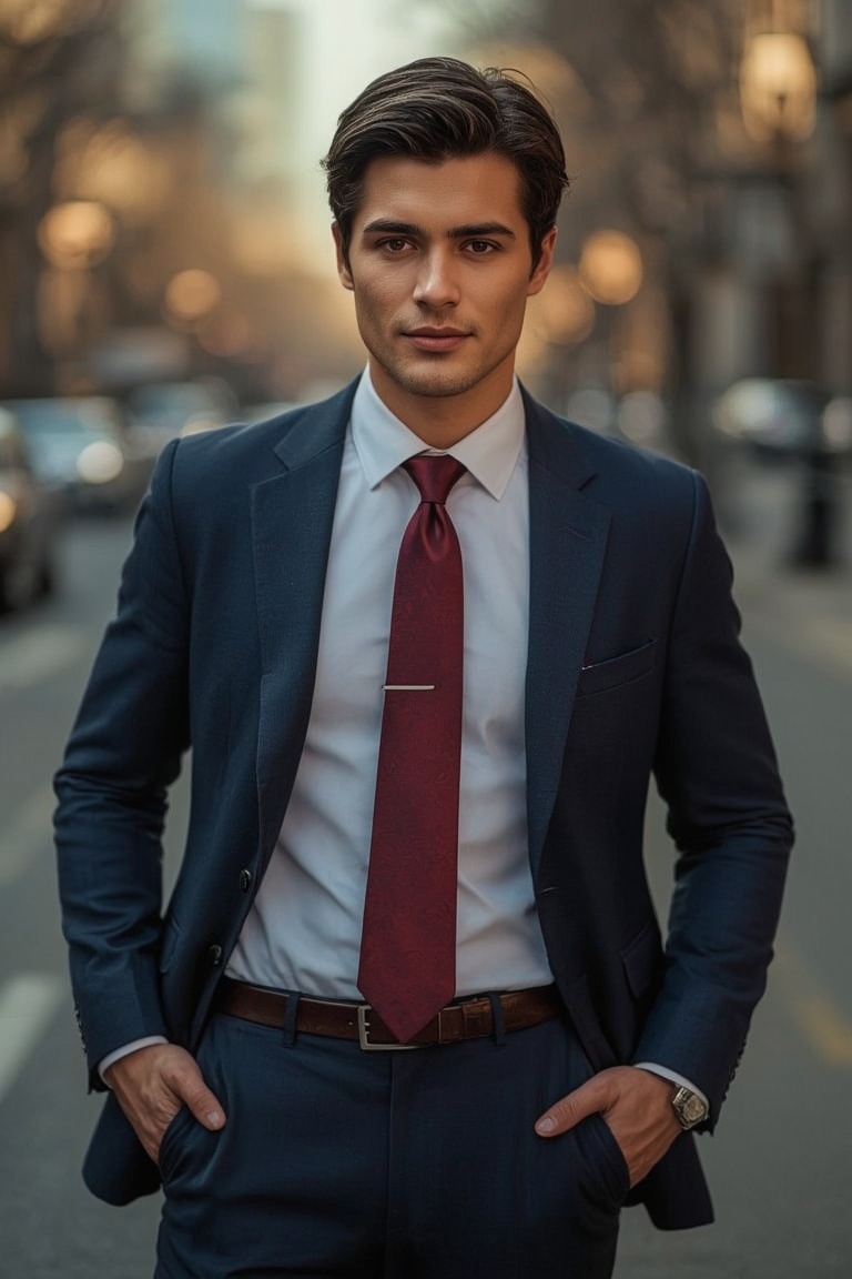 Elegance in the City: A Modern Gentleman's Portrait