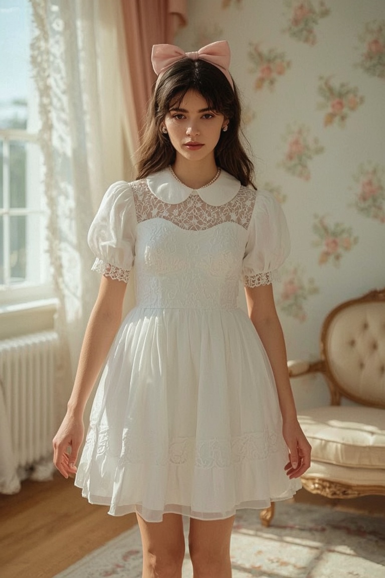Elegant Coquette in Lace