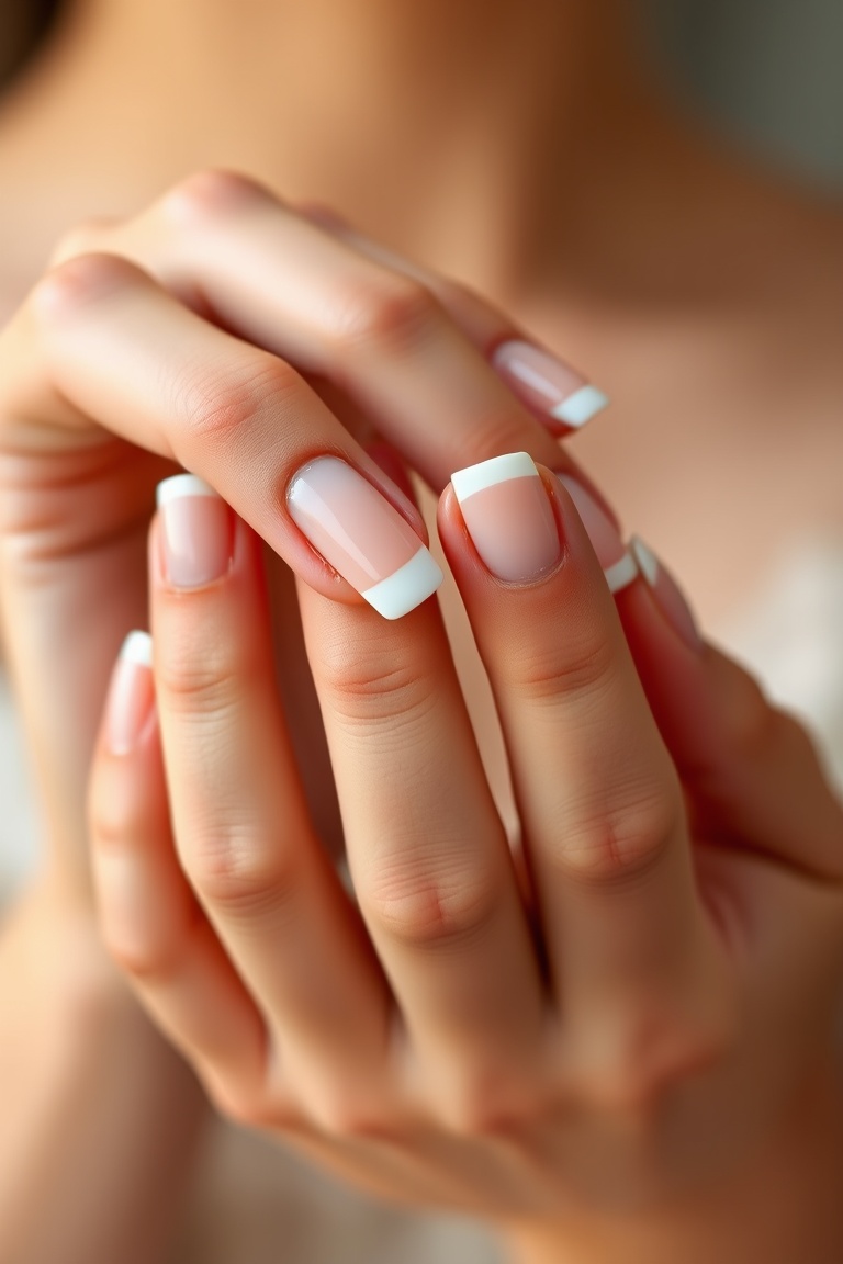 Elegant French Manicure Perfection