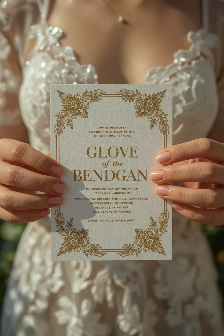 Elegant Gold Foil Invitation