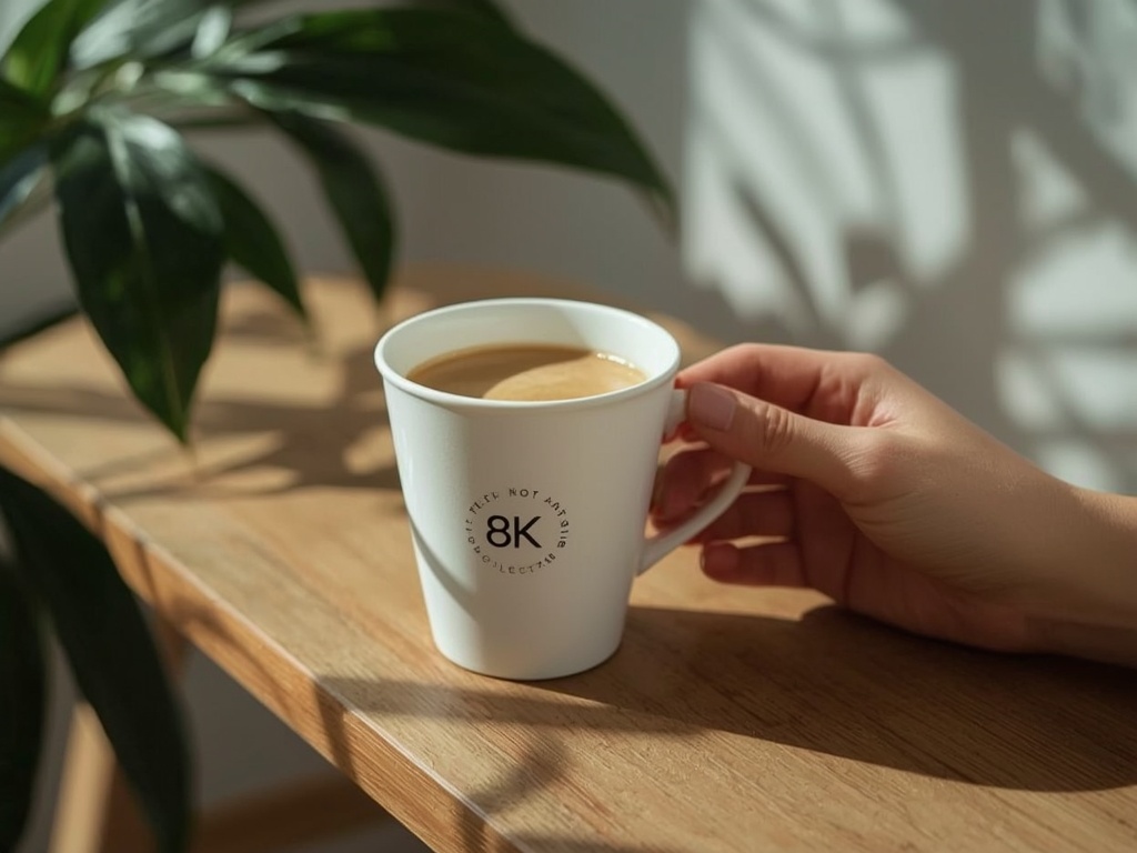Elegant Simplicity: Coffee Cup Branding