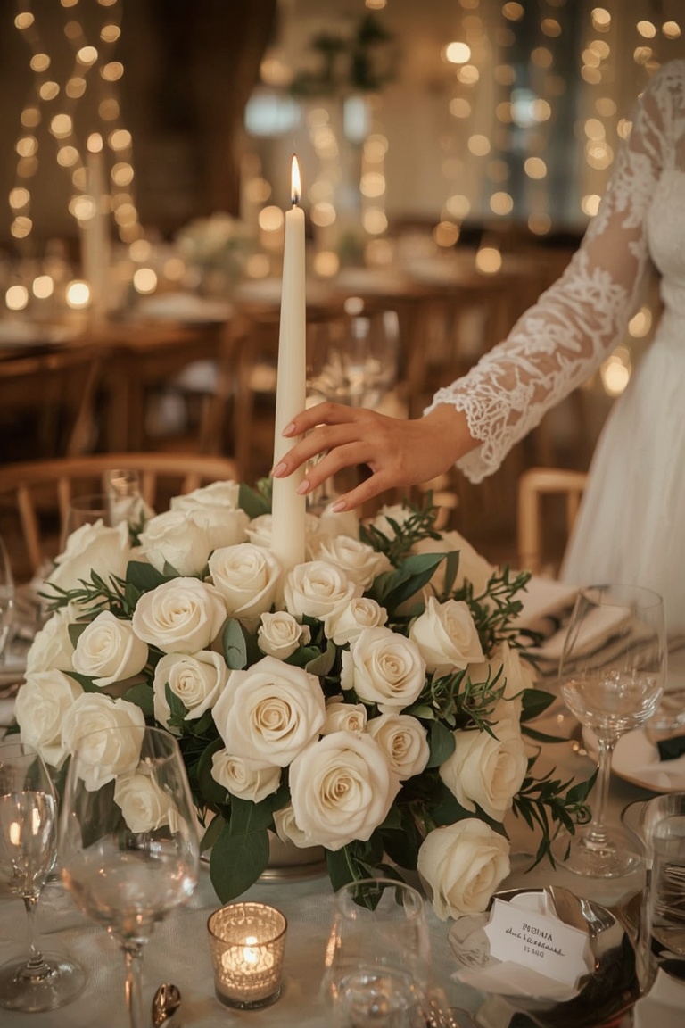 Enchanted Elegance: Symphony of Roses and Candlelight
