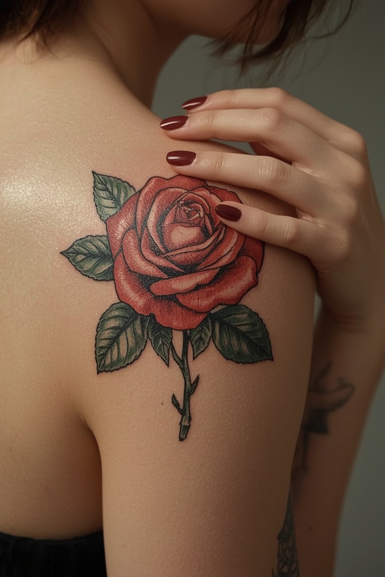 Eternal Bloom: A Rose Tattoo