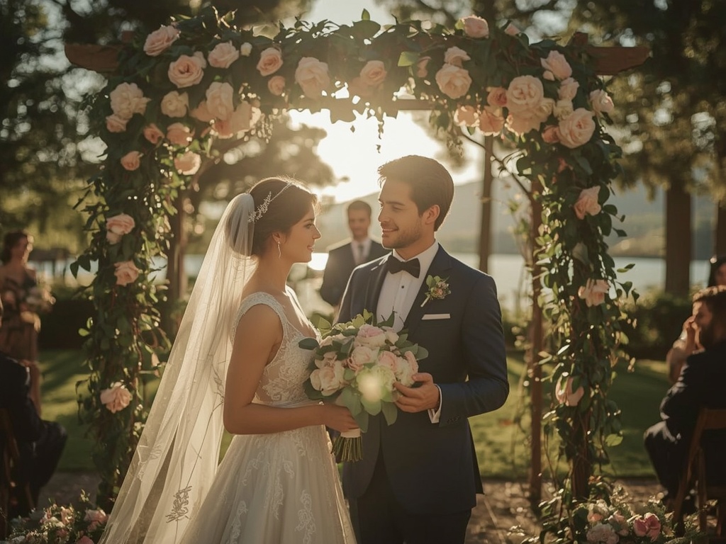 Eternal Blossom: A Golden Hour Garden Wedding