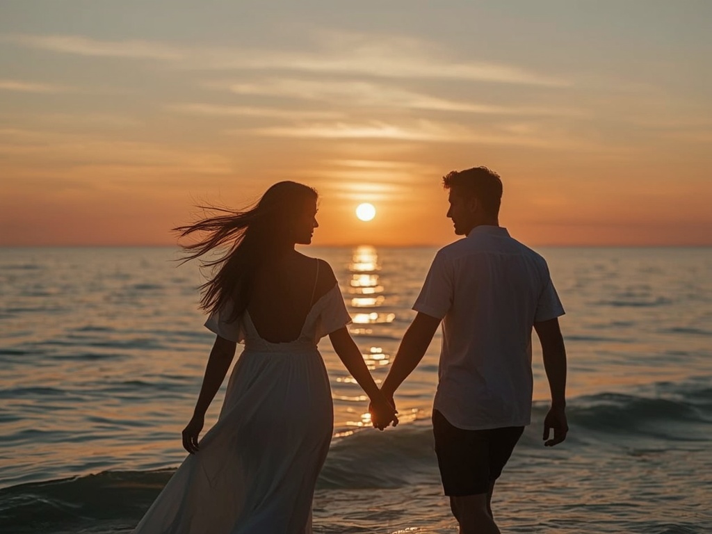 Eternal Embrace at Sunset