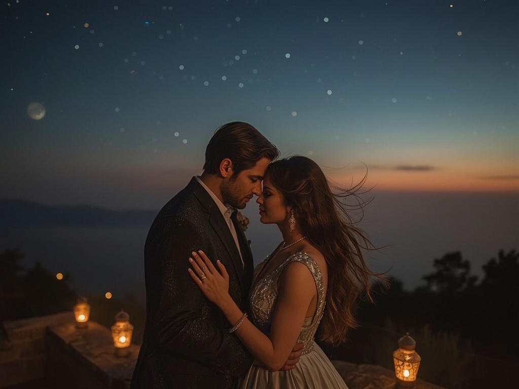 Eternal Embrace Under the Stars