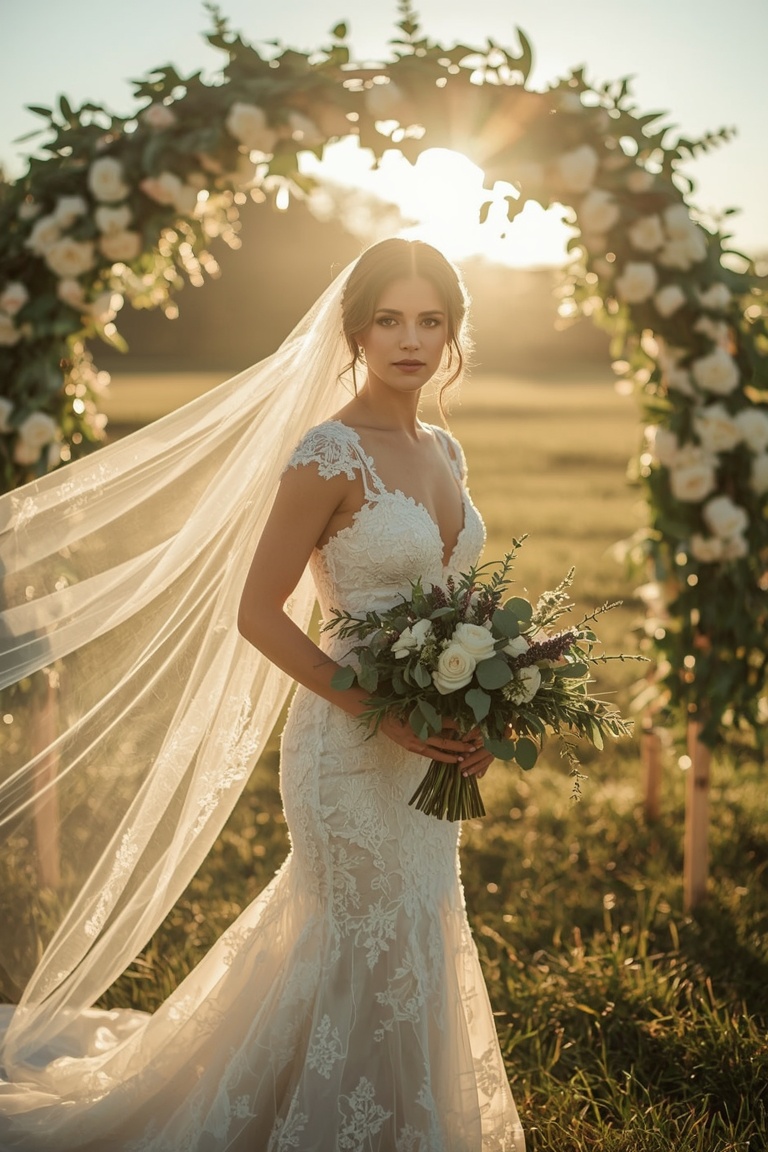 Eternal Radiance: A Golden Hour Wedding Dream