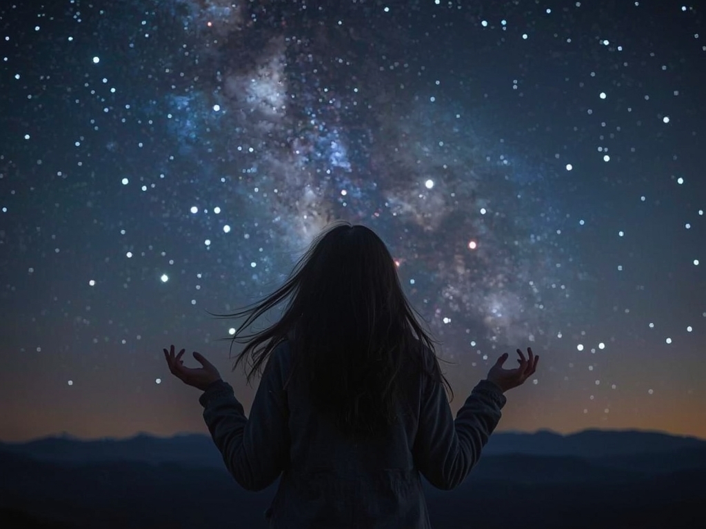 Eternal Stargazer on the Mountain