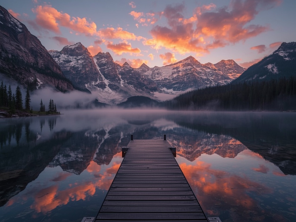 Ethereal Alpine Dawn
