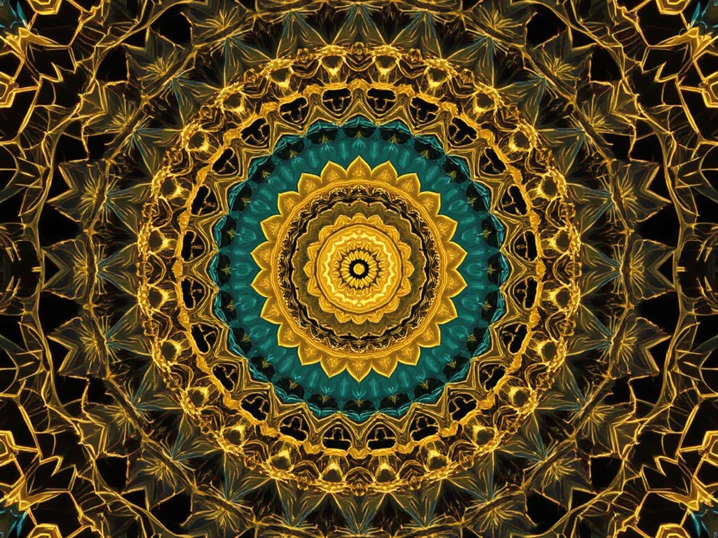 Ethereal Geometric Mandala