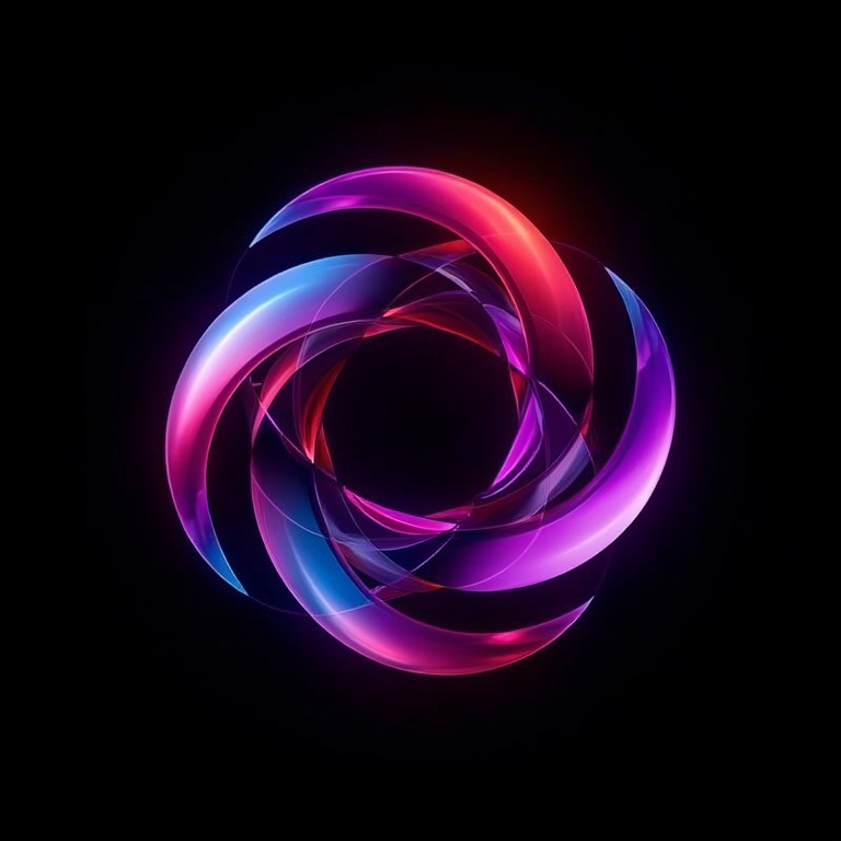 Ethereal Metallic Swirl