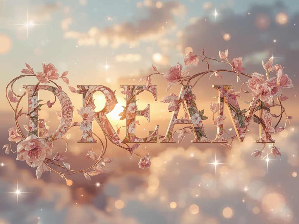 Floral Dream Typography