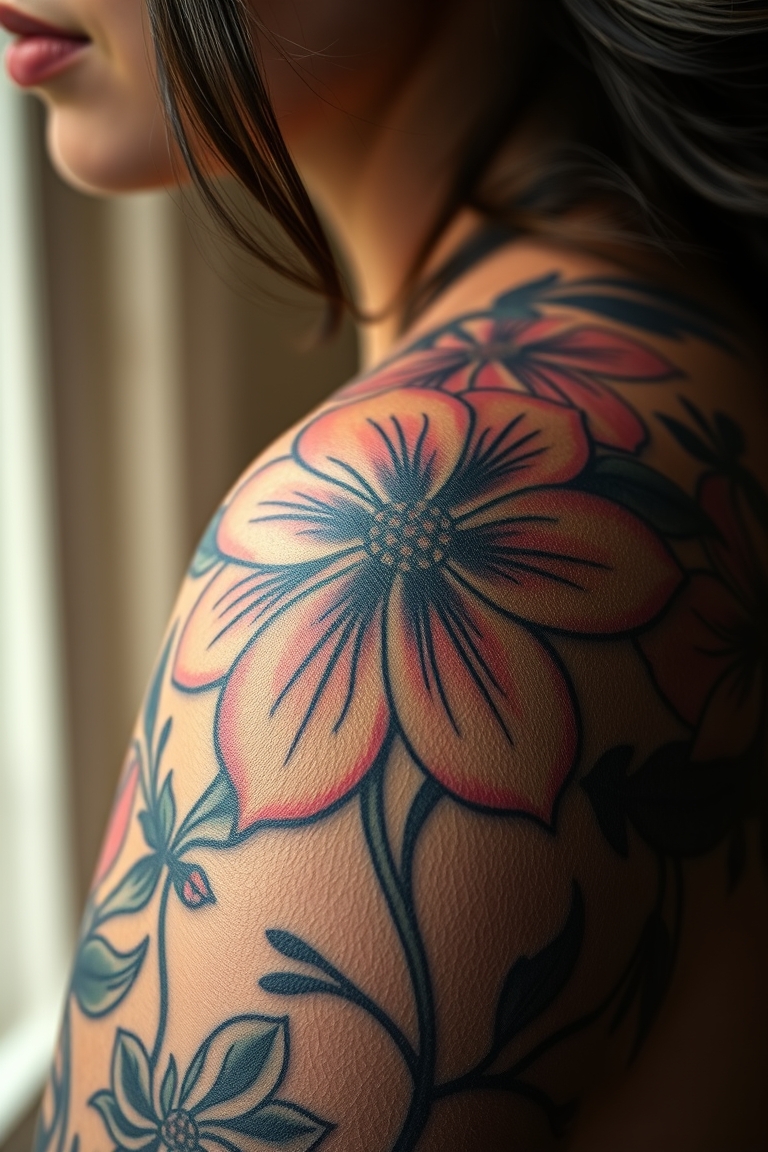 Beautiful Flower Tattoos Inspiration