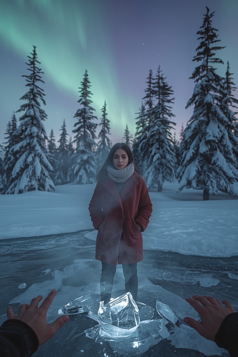 Frozen Aurora Serenity