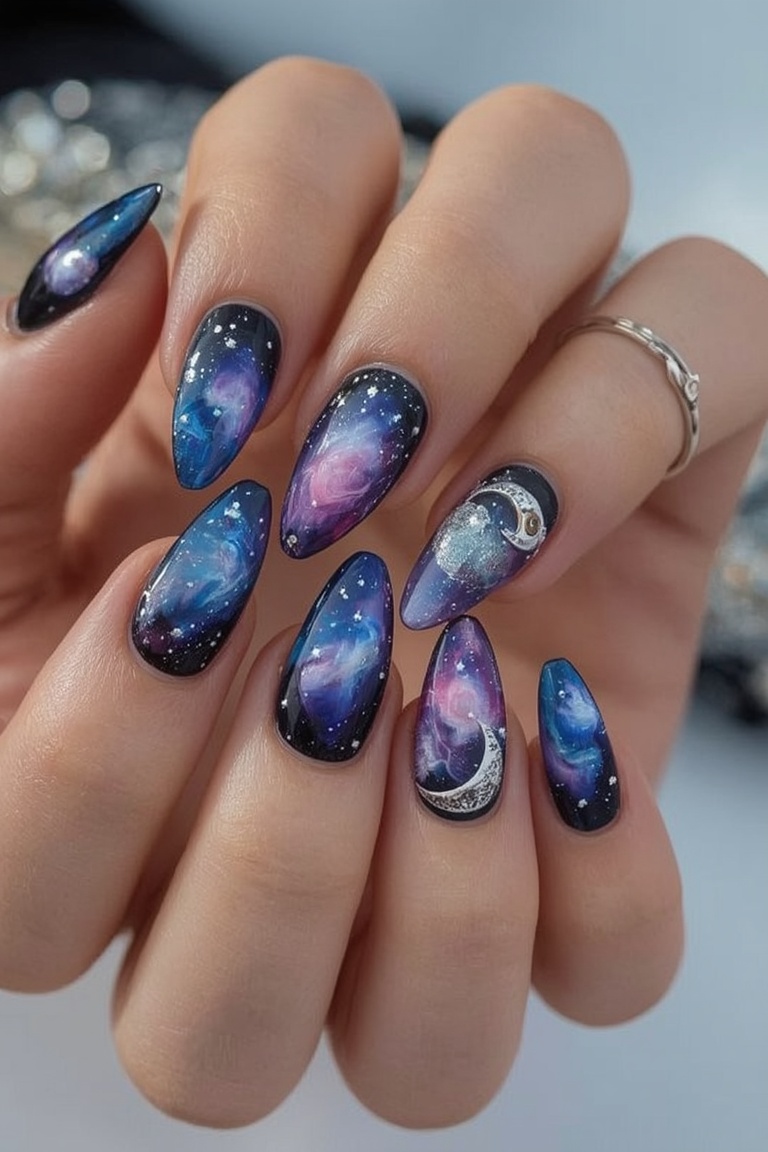 Galactic Nail Art Masterpiece