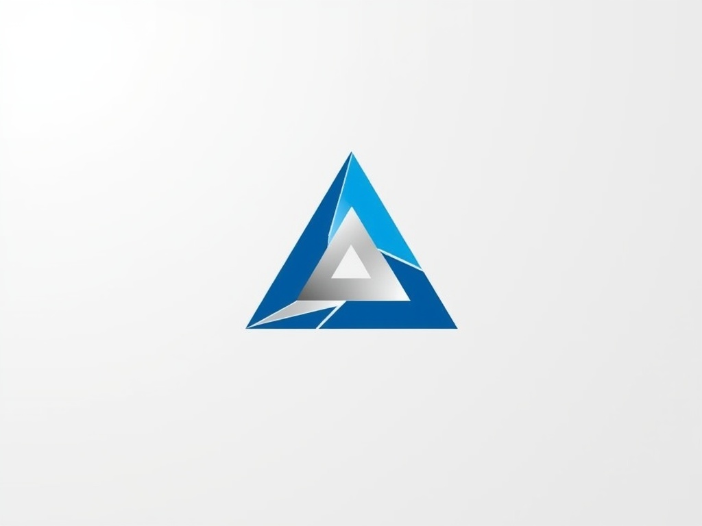 Geometric Blue Tech Logo