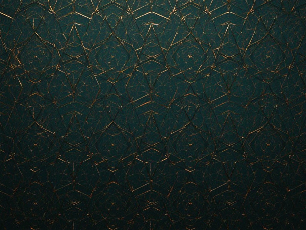 Geometric Gold Hexagon Pattern
