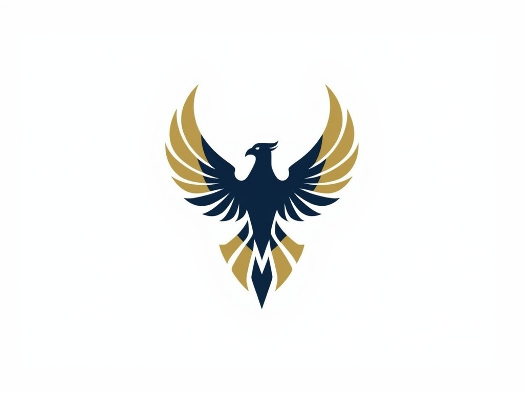 Geometric Phoenix Emblem