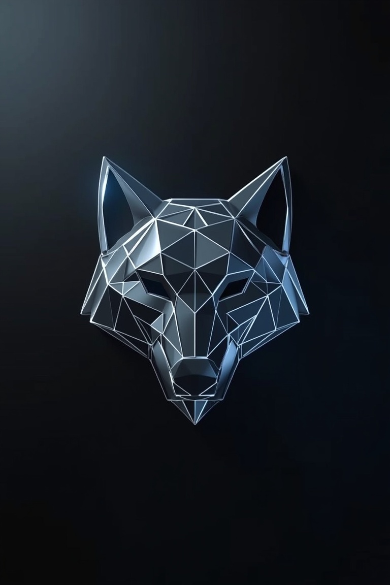 Geometric Wolf Brand Identity