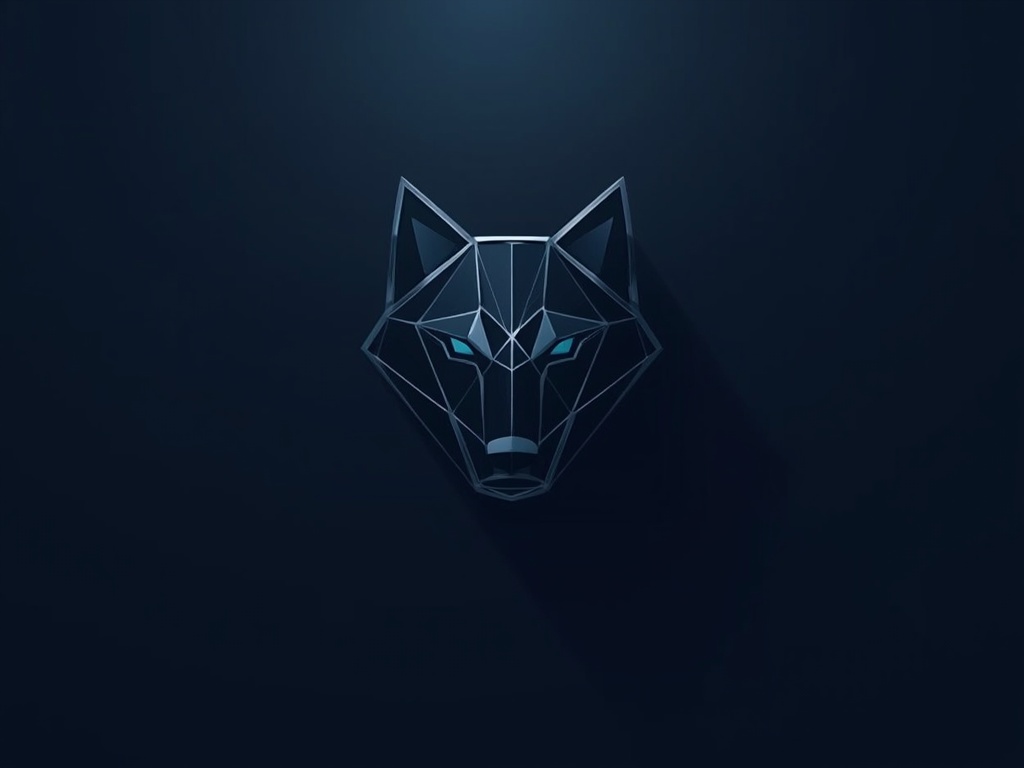 Geometric Wolf Logo