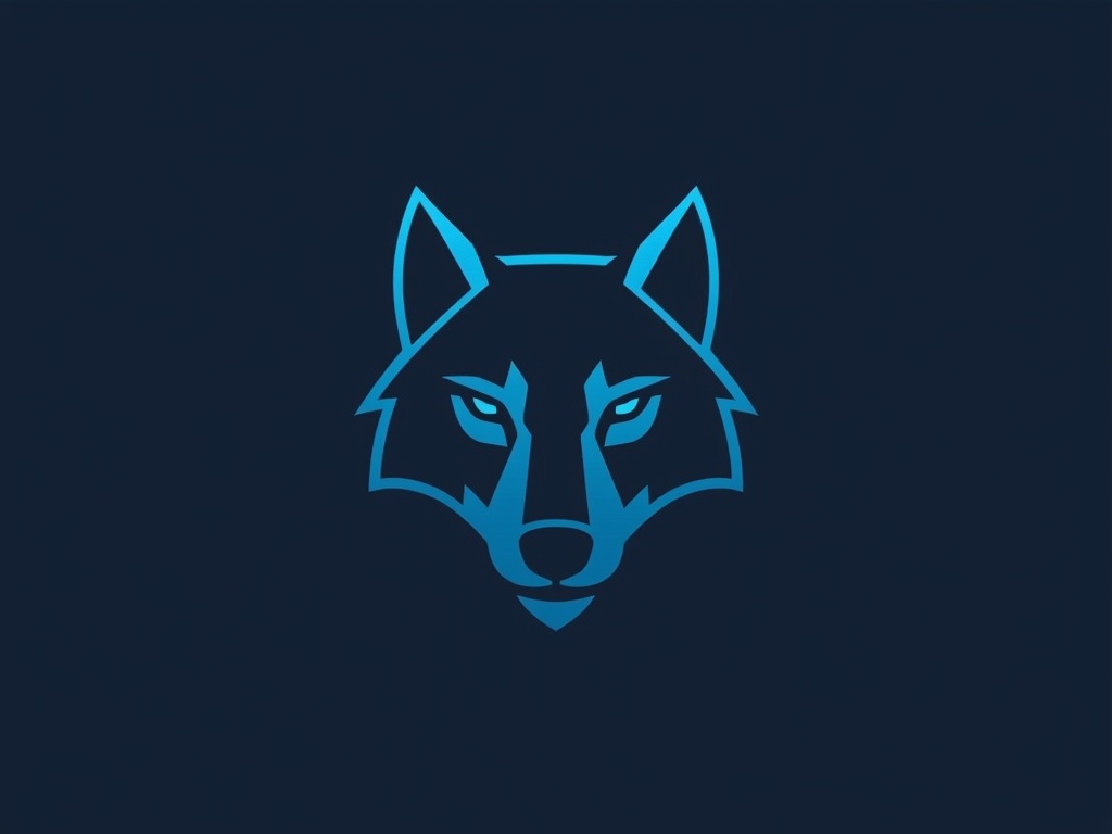 Geometric Wolf Logo