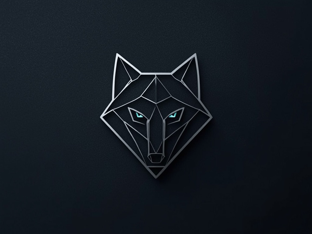 Geometric Wolf Logo Design