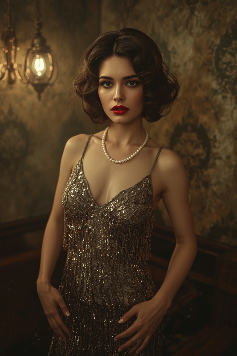 Gilded Flapper's Glow