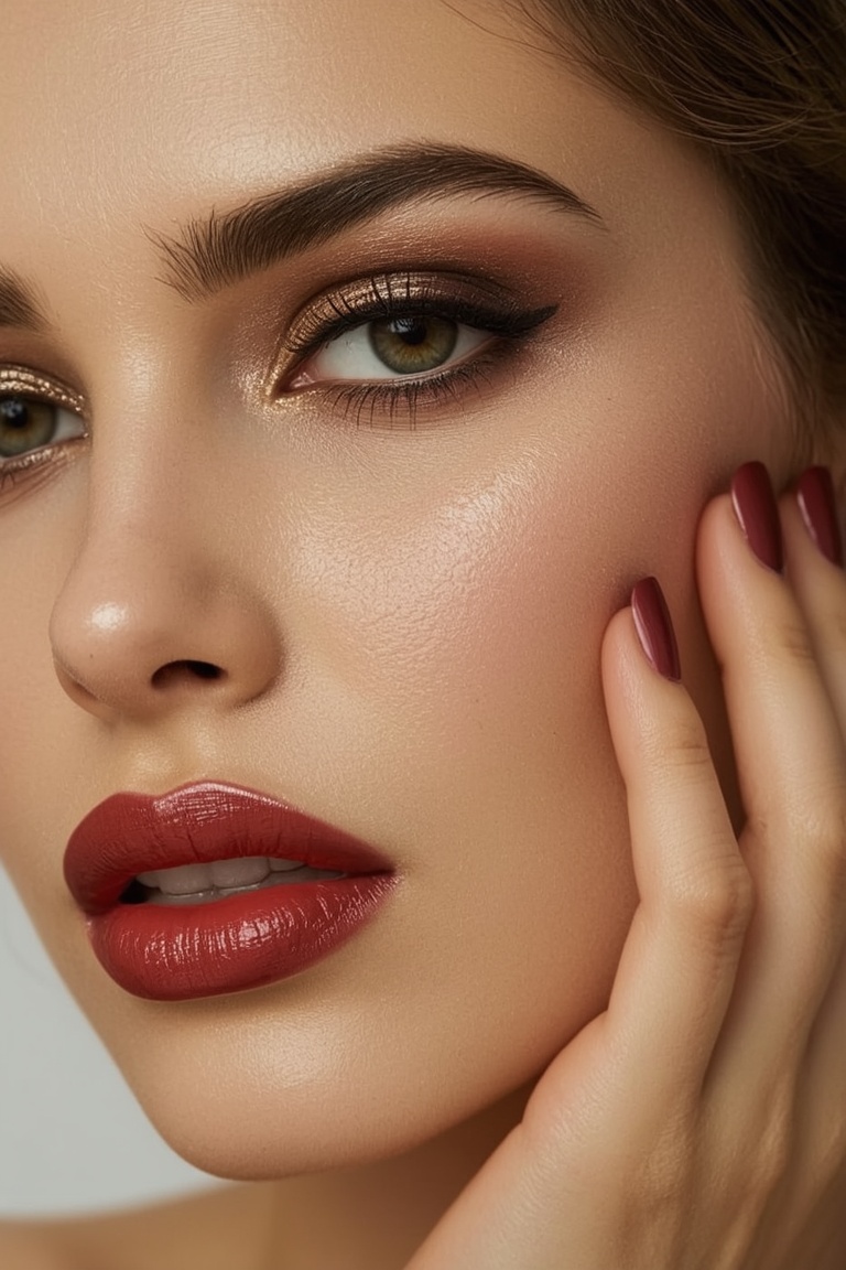 Gilded Glamour: The Perfect Smoky Eye